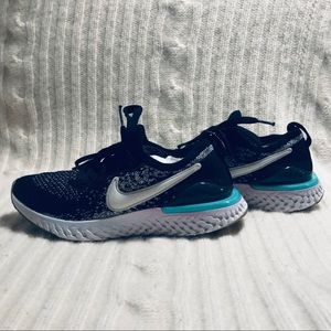Nike epic react girls running sneakers size 4